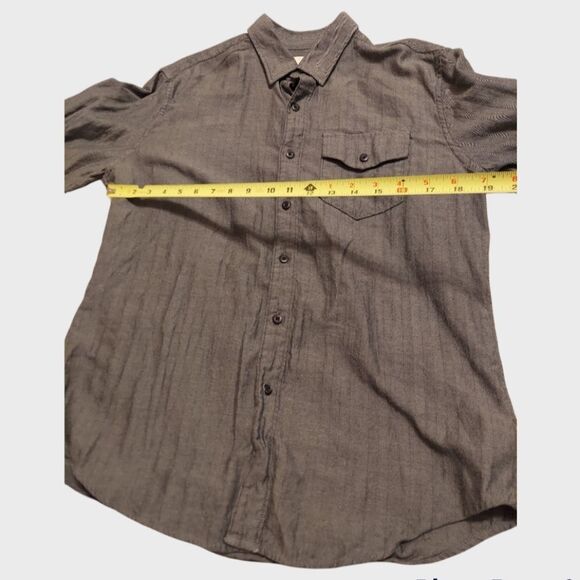 𝅺american Eagle shirt Gray button down Mens size medium - Picture 4 of 6